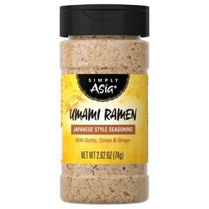 A jar of Simply Asia Umami Ramen Japanese Style Seasoning.