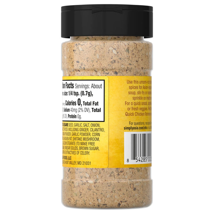 A jar of Simply Asia Quick Chicken Ramen seasoning.