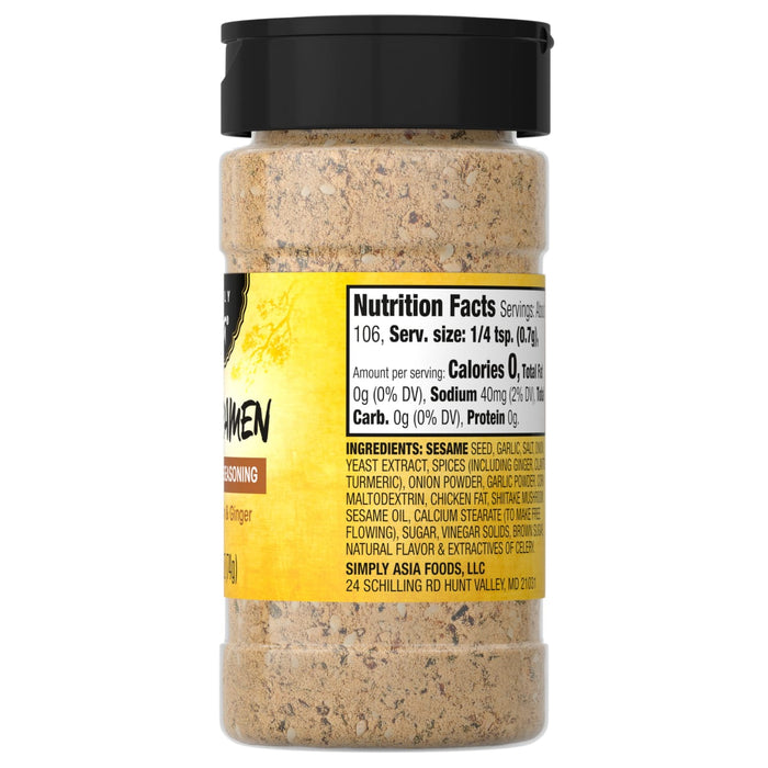 A bottle of Simply Asia Foods Sesame Ginger Seasoning.