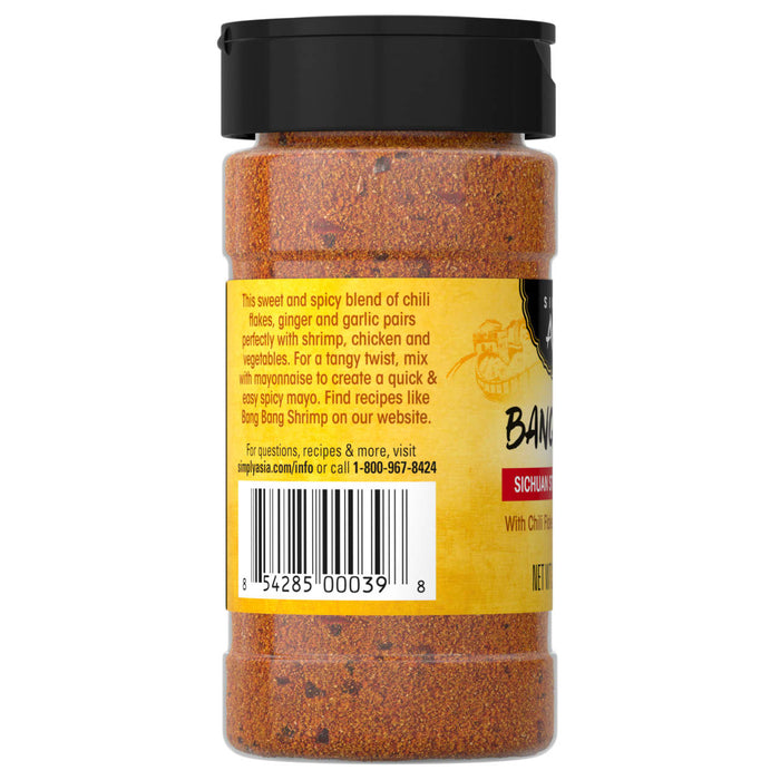 A jar of Simply Asia Bang Bang Sichuan Spice.