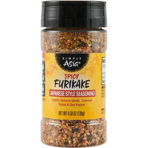 A jar of Simply Asia Spicy Furikake Japanese Style Seasoning.