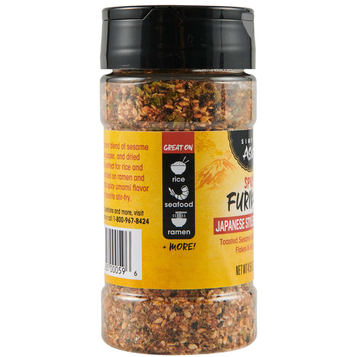 A jar of Simply Asia Spicy Furikake Japanese Style seasoning.