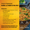 Recipe card for Spicy Fire Wok Pork Lo Mein Stir-Fry featuring McCormick Simply Asia products.