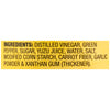 A list of ingredients for a Yuzu Dressing.