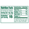 Nutrition facts label for a product with 10 calories per serving.