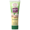 Gourmet Garden Garlic Paste tube with a green background and a picture of garlic.