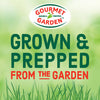 Gourmet Garden logo with the text Grown &amp; Prepped From The Garden