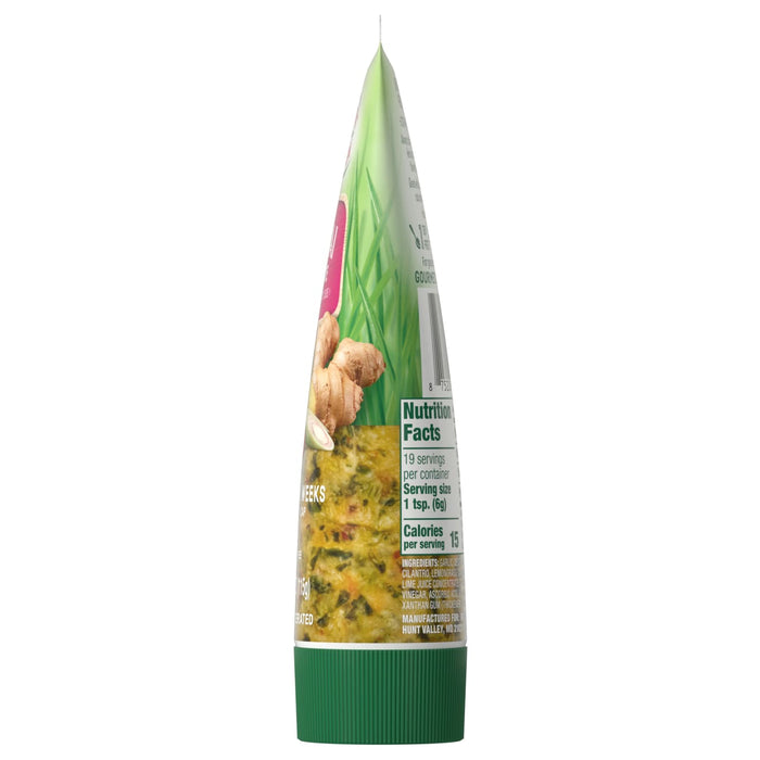 A bottle of Gourmet Garden Ginger Paste.