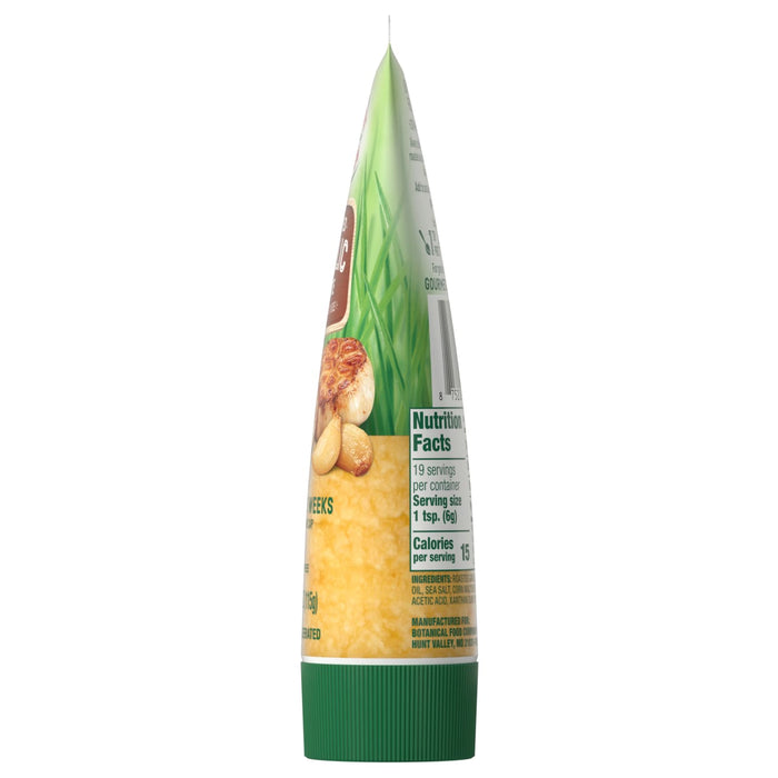 A bottle of Gourmet Garden Organic Roasted Garlic.