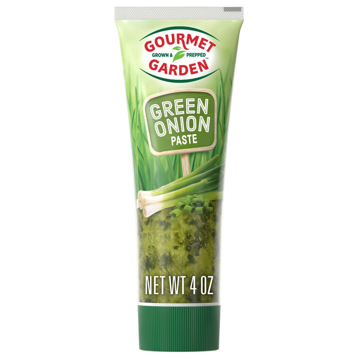 A tube of Gourmet Garden Green Onion Stir-In Paste.