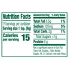 Nutrition facts label for a product with 10 calories per serving.