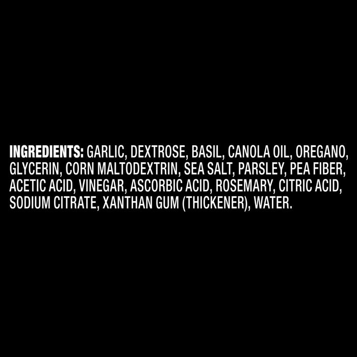A list of ingredients for a product.