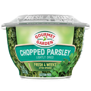 Gourmet Garden Chopped Parsley lightly dried and gluten free.