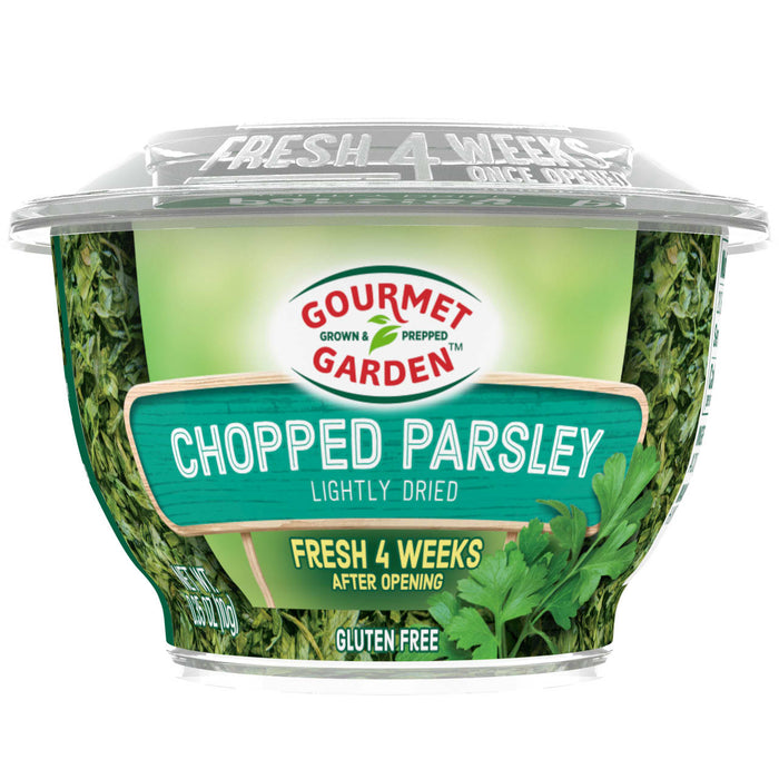 Gourmet Garden Chopped Parsley lightly dried and gluten free.