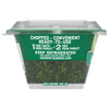 A side view of a container of Gourmet Garden Parsley Seasoning Chopped .35 Oz shows the chopped parsley inside and highlights the ready-to-use convenience on its green label.