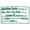 The nutrition facts label for Gourmet Garden Chive Seasoning Chopped .35 Oz lists 0 calories, 0g of total fat, and 15mg of sodium per 1 teaspoon serving.