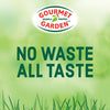 Gourmet Garden logo with the text No Waste All Taste on a green background.