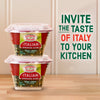 Two containers of Gourmet Garden Italian Seasoning Blend are stacked on a wooden surface, with the text "Invite the taste of Italy to your kitchen" displayed on the right.
