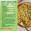 This is a recipe for Herby Aglio e Olio, featuring Gourmet Garden Italian Seasoning, from McCormick.