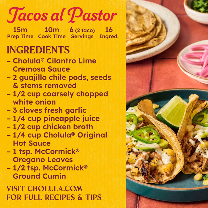 Cholula® Cilantro Lime Cremosa Sauce, 8 oz