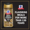 A jar of McCormick Smoky Garlic &amp; Rosemary Finishing Salt a limited edition product.