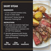 A plate of McCormick?R Skirt Steak with potatoes seasoned with Smoky Garlic &amp; Rosemary Finishing Salt.
