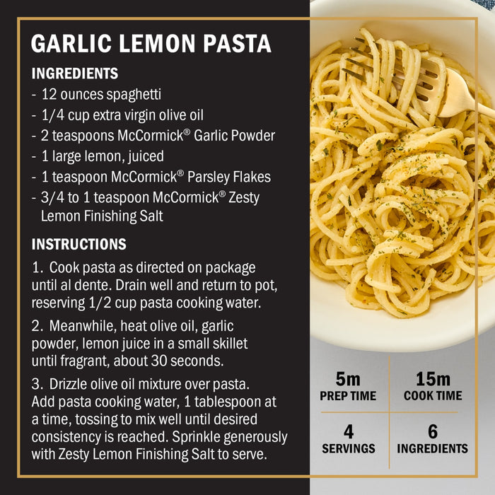 McCormick® Zesty Lemon Finishing Salt, 4.37 oz