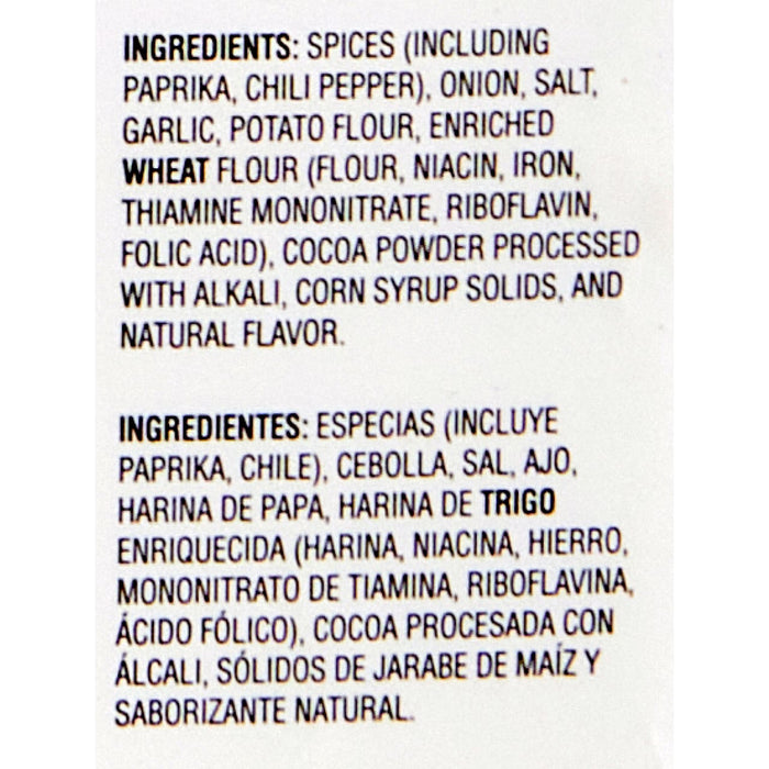 A list of ingredients for a product in English and Spanish.