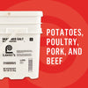 Lawry's Seasoned Salt is recommended for potatoes, poultry, pork, and beef.