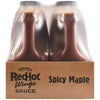 A two-pack of Frank'S Redhot Spicy Maple Wing Sauce &amp; Dip, 0.5 Gal, is shown shrink-wrapped in a cardboard carrier.