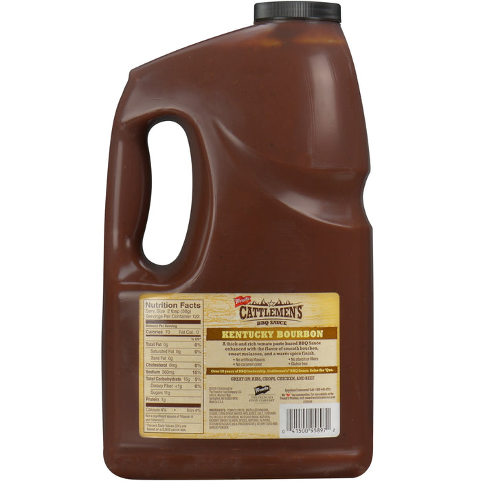 Cattlemen's Kentucky Bourbon BBQ Sauce, 1.0 gal