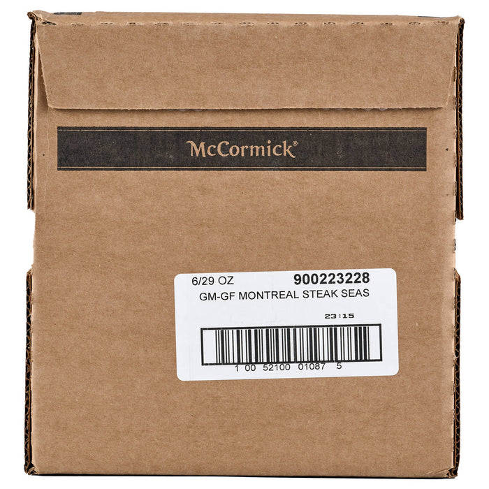 A cardboard box with a McCormick label and product information.