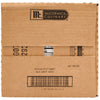 A brown cardboard shipping case for a bulk order of Mccormick Culinary Sweet &amp; Smoky Naturally Flavored Black Currant Seasoning, 28 Oz, shows the McCormick Culinary logo and product information printed on the side.