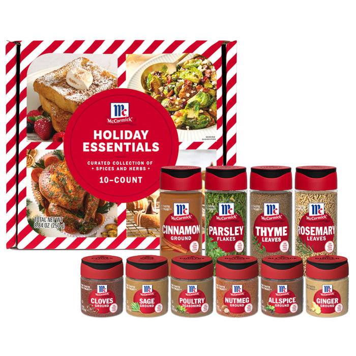 McCormick® Holiday Essentials Spices and Herbs 10 Count Variety Pack, 8.84 oz
