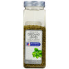 A jar of McCormick Culinary Mexican Style Oregano Leaves.