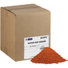 A box of McCormick Culinary Pepper Red Ground with a pile of the spice in front of it.