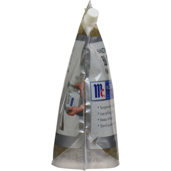 McCormick Handy Black Pepper in a stand-up pouch.