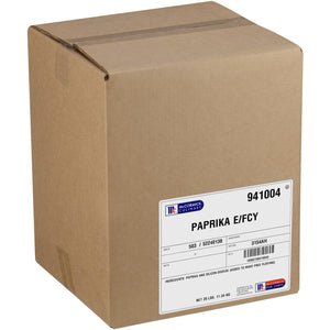 A box of McCormick Culinary Paprika E/FCY.