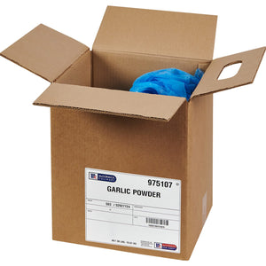 A box of McCormick Garlic Powder.
