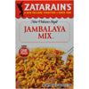 A box of Zatarain's New Orleans Style Jambalaya Mix with a serving suggestion of the finished dish.
