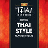 This image features the Thai Kitchen logo and the text Bring Thai Style Flavor Home against a red and black background.
