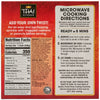 The back of the packaging for a Thai Kitchen, 9 Oz meal, displaying the nutrition facts, ingredients list, and microwave cooking instructions.