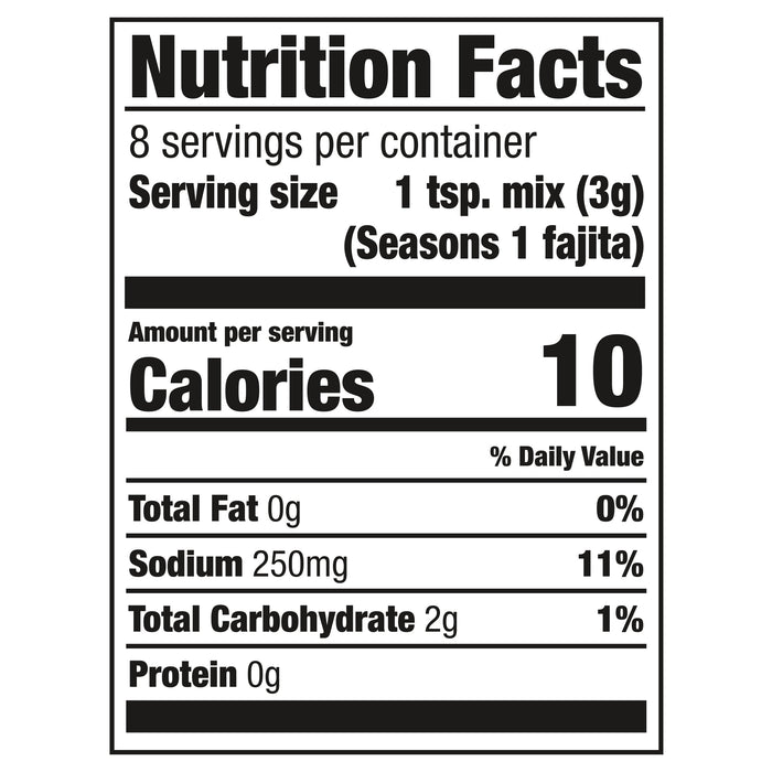 Cholula® Original Fajita - Medium Seasoning Mix, 0.87 oz (6-Pack)