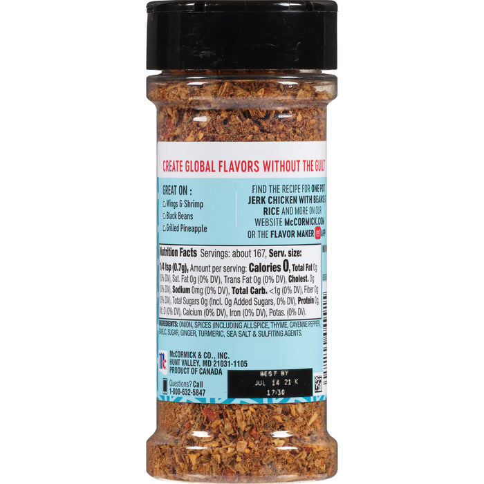 McCormick® A Hint of Sea Salt Caribbean Jerk Chicken Seasoning, 4.13 oz