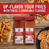 Two bottles of Lawry's French Fry Seasoning, one original and one ranch flavor.