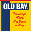 The Old Bay logo with the tagline Seasonings Mixes Hot Sauce &amp; More.