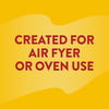 Text on a yellow background that reads Created for Air Fryer or Oven Use.