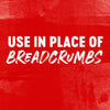 White text on a red background that says Use in place of breadcrumbs.