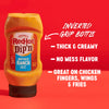 White text on a red background that says Dip, Dunk, Spread with white lines on either side.