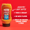 White text on a red background that says Dip, Dunk, Spread with white lines on either side.